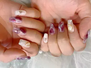 ミディアム パンダ ネイルのネイルデザイン