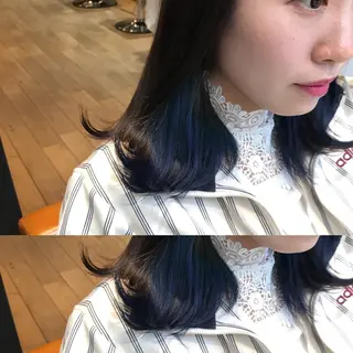 ミディアム カラー 髪質改善特化 ミサワコウキのヘアスタイル