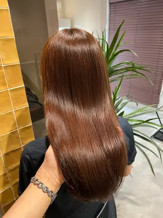 セミロング 透明感&巻き髪 韓国ヘア　YUKIのヘアスタイル