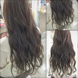 ロング カラー Ash 山田 勇太のヘアスタイル