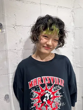 ショート パーマ 🌷下野 莉果/ボブ /パーマ/メンズ🌷のヘアスタイル