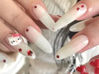 ネイル ki🍒🍒 ki ツルツルネイルのネイルデザイン