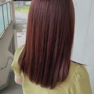 セミロング カラー 渡辺 愛枝/艶カラー🩵のヘアスタイル