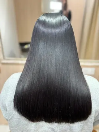 ロング パーマ 🩶医療×美髪‎🤍 完全個室髪質改善のヘアスタイル