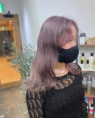 セミロング カラーモデル募集 吉原佳穂💗のヘアスタイル