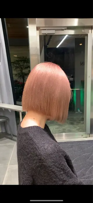 ミディアム カラー サロウィン(SALOWIN)原宿iori店所属・ツヤツヤ ハイトーン/Reiのヘアスタイル
