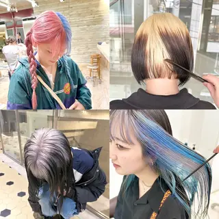 ミディアム カラー kai .のヘアスタイル