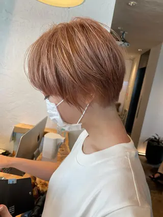 ショート カラー 🉐レイヤー/塩見 弘樹🉐渋谷のヘアスタイル