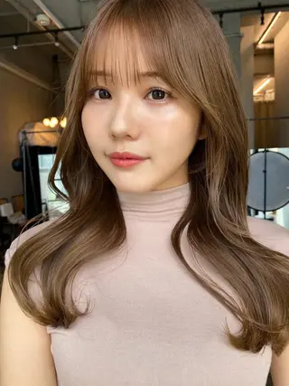 ロング SALOWIN原宿AROA店所属・顔まわり神カット✂︎ 齋藤雄大【表参道】のヘアスタイル