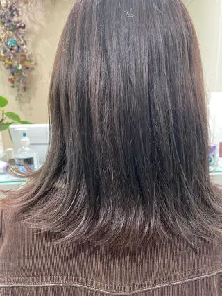 ミディアム カラー ボブ/インナーカラー /眉毛/Miyuのヘアスタイル