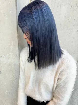 ミディアム カラー ヘアアレンジ ミニボブ/ブリーチ 🌈MISATOのヘアスタイル