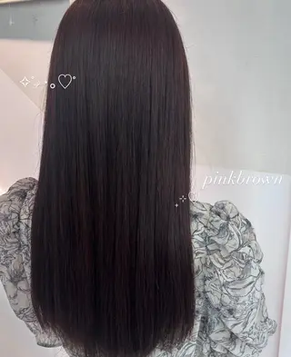 ロング カラー リコ🪐ワンカラー モデル募集のヘアスタイル