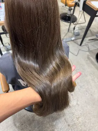 ロング カラー La Bonheur hair parfait所属・谷本虎太郎 🌈艶カラー髪質改善のヘアスタイル