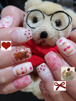 ネイル 3dパーツ/流行り 👧shushu❤️のネイルデザイン