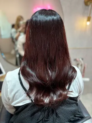 セミロング 新宿/韓国レイヤー/ 顔周りカット松本美晴のヘアスタイル