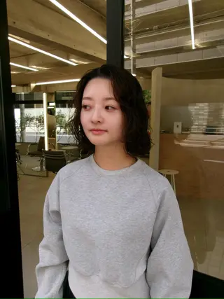 ミディアム パーマ MIES amane(アマネ)のヘアスタイル