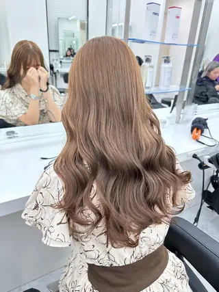 ロング カラー ダブルカラー 韓国ヘアKYONのヘアスタイル