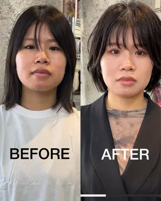 ショート パーマ ナツメダ ダイキのヘアスタイル