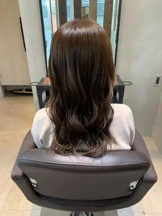 セミロング AUBE HAIR elna　仙台東口店 【オーブ ヘアー エルナ】所属・AUBE 浅野のヘアスタイル