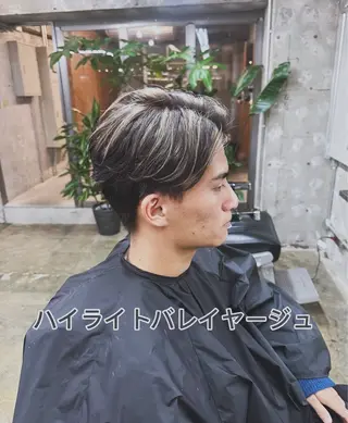 カラー メンズ 松田 潤平のヘアスタイル