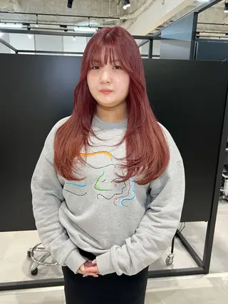 ロング カラー kimika🥑 メンズ/髪質改善のヘアスタイル