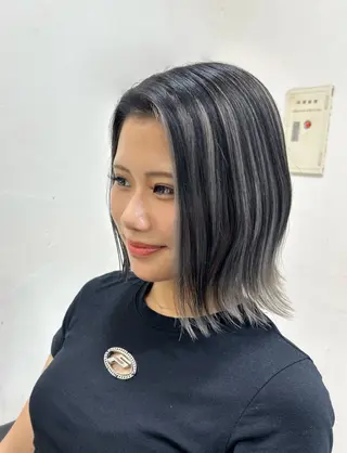 ミディアム 🍊小川実里🍊 カラー/レイヤーのヘアスタイル