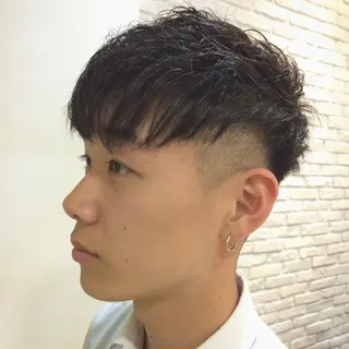 ショート パーマ メンズ 平内 賢人のヘアスタイル