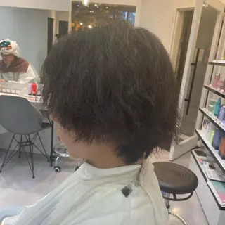 ショート 髪質改善× ハイライト溝江のヘアスタイル