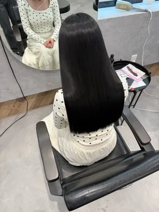 ロング 柴田樹/大人可愛い 艶髪カラー/髪質改善のヘアスタイル