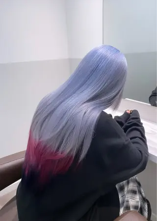 ロング カラー ヘアアレンジ メンズ SALOWIN所属・ハイトーン美容師 MASATOのヘアスタイル