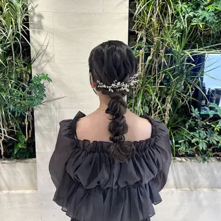 セミロング ヘアアレンジ ヘアアレンジ /ネイル/美波のヘアスタイル