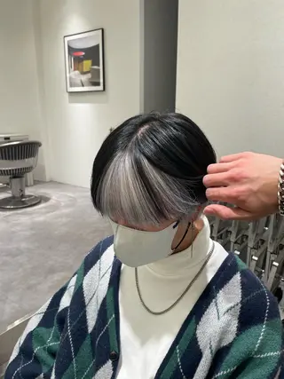 ショート カラー メンズ メンズ特化店長✨ 9/7空き◎岡本一真のヘアスタイル