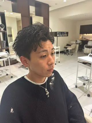 パーマ メンズ 中村 晴輝のヘアスタイル