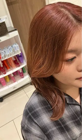 切りっぱなしボブ&透 明感カラー🐈‍⬛のヘアスタイル