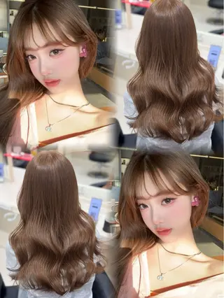 ロング カラー 🤍韓国大人っぽ ベージュMAI🤍のヘアスタイル