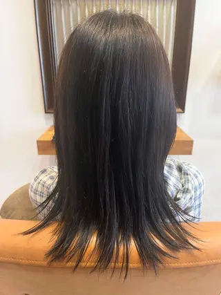 セミロング 笹原 紗弥加のヘアスタイル
