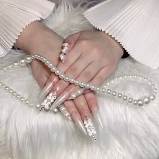 ネイル ☁️Minmin Tsuki💙🩵のネイルデザイン