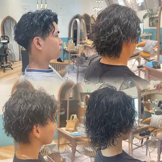 パーマ メンズ 💫ショート/ボブ メンズ/永谷俊樹のヘアスタイル