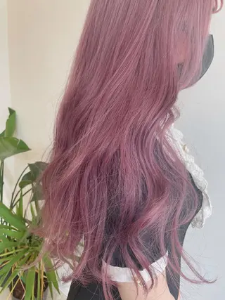 ロング カラー Rina のヘアスタイル