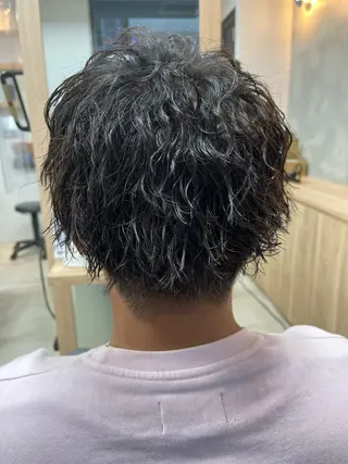 ショート パーマ メンズ 🫧似合わせカット 立川TOSHIKIのヘアスタイル