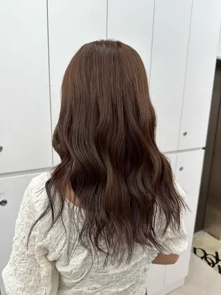 セミロング カラー MAO SHIRATOのヘアスタイル