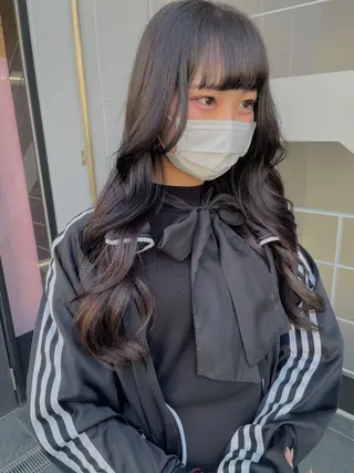 ロング カラー wixy    mimi所属・透明感カラーの人 ベージュの王様のヘアスタイル