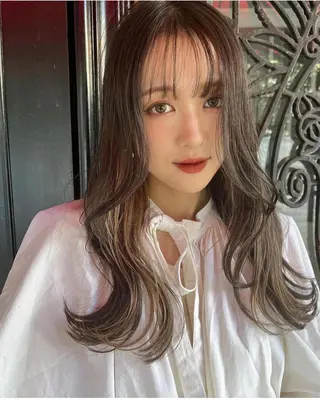 ミディアム カラー ヘアアレンジ 韓国/髪質改善💘 櫻井かれんのヘアスタイル