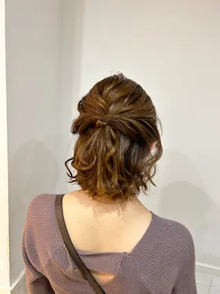 ミディアム ヘアアレンジ 優希 ／カットモデル募集中のヘアスタイル