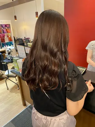 ロング カラー 暖色系カラー まおのヘアスタイル