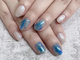 ネイル 佐藤 ニーナ★ラベンダーのネイルデザイン