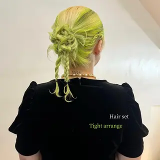 セミロング カラー ヘアアレンジ 透明感カラー｜セット 🩰SAKI𓂃୨୧のヘアスタイル