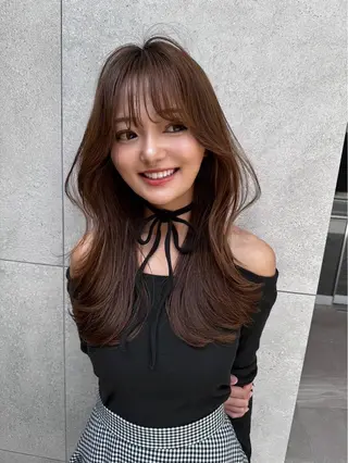 カラー ❤️ブリーチなし💚 ダブルカラー平野実花のヘアスタイル