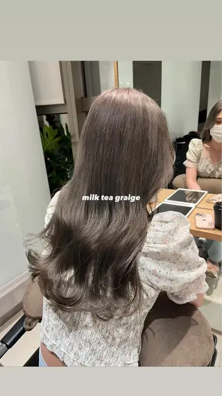 ロング カラー ヘアアレンジ MAYU/ハイトーン /レイヤーカットのヘアスタイル