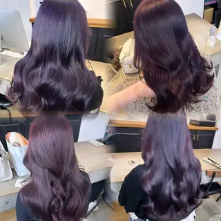 ロング カラー ♡ラベンダー/ピンク /顔まわり♡ネイロのヘアスタイル